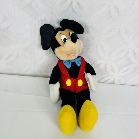 5 for $25| Applause Mickey Mouse Plush Bow Tie Red Overall 17" Stuffed Toy - Picture 3 of 14